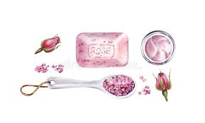 Find dried flowers from a vast selection of bath & body. Watercolor Set With Rose Body Care Accessories Bath Salt Soap Cream Dried Flowers Spa And Cosmetic Products Stock Illustration Illustration Of Face Accessories 173096731