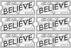 · 6 coloring pages· 2 writing papers· 2 writing prom. Polar Express Tickets Coloring Pages Coloring4free Coloring4free Com