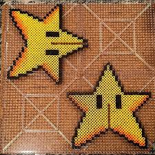 Mario Star Christmas Tree Topper Perler Beads By Mombiecantrell Motifs Perles Hama Perles Hama Art Perle
