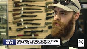 Local gun stores are noticing an increase in stolen guns accessories,  worries about resellers