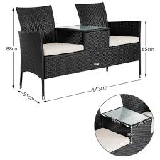 Jetzt nur 399,50 € * 799,00 € die verarbeitung von polyrattan. Casaria Poly Rattan Gartenbank 2 Sitzer Kino Kaufland De