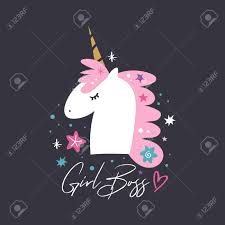 Getting bored with the same old background phone ? Unicorn Head Cute Art Baby Stylish Illustration Nursery Wallpaper Girl Boss Text Vector And Jpg Image Clipart Royalty Free Cliparts Vectors And Stock Illustration Image 125888782
