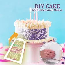 Diy Cake Lace Decoration Mould Set For 8 Savoury Cake Cake Lace Diy Cake