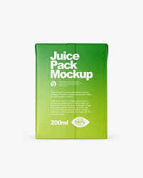 200ml Matte Juice Carton Package Mockup Tif Creative Words Juice Carton Mockup Free Psd