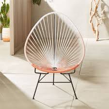 Shop Acapulco Pink Outdoor Chair Modernist Outdoor Chair Brings The Retro Mexican Resort Vibe To D Modern Patio Furniture Outdoor Chairs Modern Outdoor Chairs