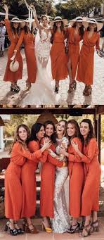 Soft Cheap V Neck Long Sleeves Floor Length Orange Chiffon Bridesmaid Dresses Wg384 Soft Cheap V Neck Long Sleeves Floor Length Orange Chiffon Bridesmaid Dress Bridesmaid Dresses With Sleeves Orange Chiffon Bridesmaid Dress
