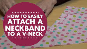 Whether you are using your favorite basic t shirt pattern or refashioning a crew neck tee, follow these easy steps to make your own v neck tee shirt! How To Easily Attach A Neckband To A V Neck With Simplicity Creative Group Youtube