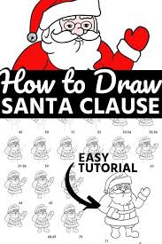How To Draw Santa How To Draw Santa Drawing For Kids Drawings