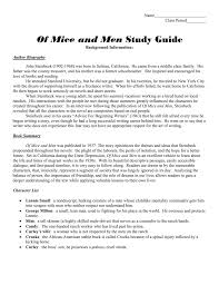 Of mice and men literature guide (secondary solutions) 119 pages; Of Mice And Men Study Guide Questions
