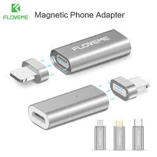 Floveme Mirco Usb Connector Magnet Adapter Micro Usb To Type C For Iphone Lighting Mrico Usb Charger Cable Magnetic Adapter Revi Iphone Light Usb Micro Usb
