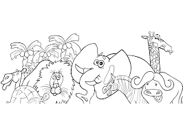 Moeilijke en makkelijke boerderij kleurplaten en kleurplaten van boerderijdieren. Kleurplaat Wilde Dieren