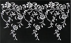 32w x 23.5h single layer design sku#: Lace Stencil Patterns Large Vintage Lace Cake Side Stencil By Designer Stencils Lace Stencil Floral Border Design Lace Painting