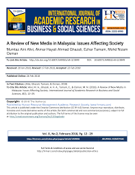 Isu haid dan jenaka rogol tak lagi boleh dianggap ringan untuk warga pendidik serta para pelajar sendiri. Pdf A Review Of New Media In Malaysia Issues Affecting Society