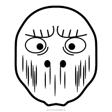 Seasons and celebrations coloring book. Halloween Mask Coloring Page Ultra Coloring Pages