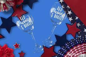Download 4th Of July Wine Glass Free Svg File Create Craft Love