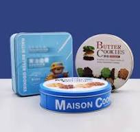 Food Grade Custom Round Cookie Chocolate Cake Tin Can Wholesale Metal Case  Tin Box for Biscuit Packaging