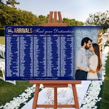 Wedding Seating Chart Rush Service Photo Arrivals