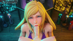 King of Fighters B. Jenet Swallowing Futa Cum (Throatpie)