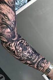 Tiger Tattoos For Men Animal Sleeve Tattoo Cool Arm Tattoos Tiger Tattoo Sleeve