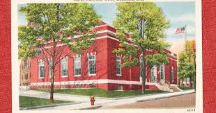 Middleboro Mass Post Office Post Office Postcard Art Vintage Postcards