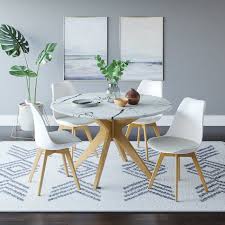 Serena Dining Table Reviews Allmodern In 2020 Dining Room Small Faux Marble Dining Table Dining Table Marble