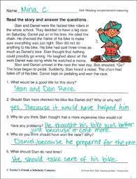 Compare and/or contrast the facts in this story to facts in another. Short Story With Comprehension Questions Reading Skills Printable Worksheet Reading Skills Reading Comprehension Activities Comprehension Questions