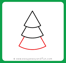 How To Draw A Christmas Tree Step By Step Drawing Tutorial Easy Peasy And Fun