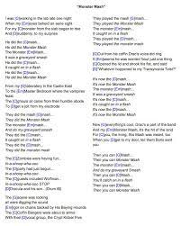 Monster Mash Bobby Boris Pickett Ukulele Chords Ukulele Songs Ukulele Songs Beginner Ukulele Chords