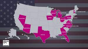 Hier Entscheidet Sich Die Us Wahl Das Sind Die Swing States Br24