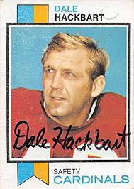 Dale Hackbart autographed football card (St Louis Cardinals) 1973 Topps  #428