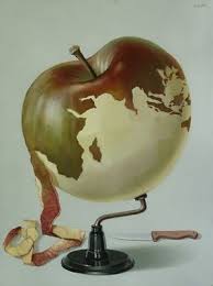 This Picture Is Surrealistic The Skin Of The Apple Is Torn Off In Some Parts The Skin That Is Left On The Apple Represent Surrealism Painting Surreal Art Art