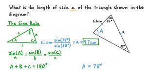 Other common examples include measuring distances in navigation and the. Lesson The Sine Rule Nagwa