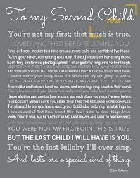 Second Child Print Mom Of 2 Nursery Art Baby Shower Mother Gift For 2nd Time Mom Birth Announcement Baby Big Brother Big Sister Baby Quotes New Baby Products Baby Announcement