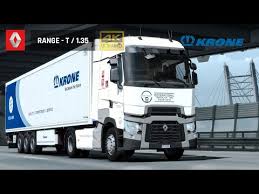 Renault Range T Euro Truck Simulator 2 1 35 Renaulttrucks Krone Youtube