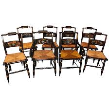 My wonderful husband got me a dining room chair for my birthday. Hitchcock Dining Room Set 2 For Sale On 1stdibs