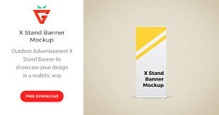 Download X Stand Banner Mockup Graphberry Com PSD Mockup Templates
