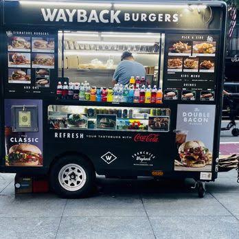 Wayback Burgers food truck — Fast food restaurant food truck in New York, New York