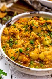 Cauliflower Potato Curry Monkey And Me Kitchen Adventures Recipe Tasty Vegetarian Recipes Indian Food Recipes Vegetarian Whole Food Recipes