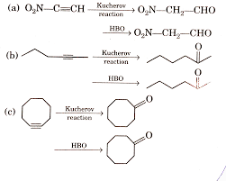 A method of hydrating acetylene compounds with subsequent formation of carbonyl compounds. Hgso 4 H 2 So 4 And B 2 H 6 Naoh H 2 O 2 Will