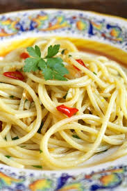 Spaghetti Aglio Olio Italian Recipes Authentic Mediterranean Diet Cookbook Stuffed Peppers