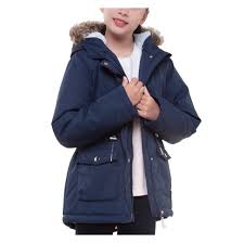 Rokka&Rolla Girls' Hooded Parka Jacket Fleece Lined Winter Coat