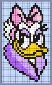 Theme Mickey Donald Et Cie Dessin Petit Carreau Pixel Art Winnie L Ourson Point De Croix