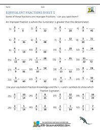 2 7 14 = 6. Equivalent Fractions Worksheet