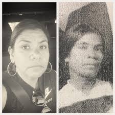 Me at 49 in 2017 and my great great Grandmother circa 1917 -
