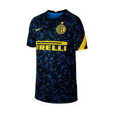 Jersey Nike Inter Milan Pre Match Top 2020 2021 Nino Blue Spark Tour Yellow Football Store Futbol Emotion