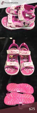 Minnie Mouse Light Up Sandals Toddler Sz 7 Disney Shoes Sandals Flip Flop Sandals