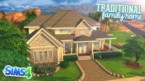 The Sims 4 Speed Build Traditional Family Home Building A House Sims House Home And Family