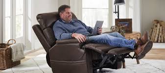 Prolounger extra large recliner in faux leather. Oversized Recliners Flexsteel Big Tall Collection
