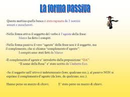 La Forma Passiva Ppt Scaricare
