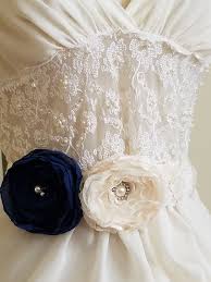 Navy Blue Ivory Wedding Sash Blue Ivory Bridal Belt Floral Etsy In 2020 Rustic Wedding Sash Blue Ivory Wedding Ivory Flower Girl Dresses